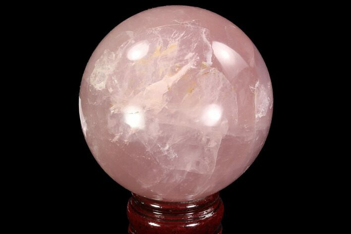 Polished Rose Quartz Sphere - Madagascar #93014